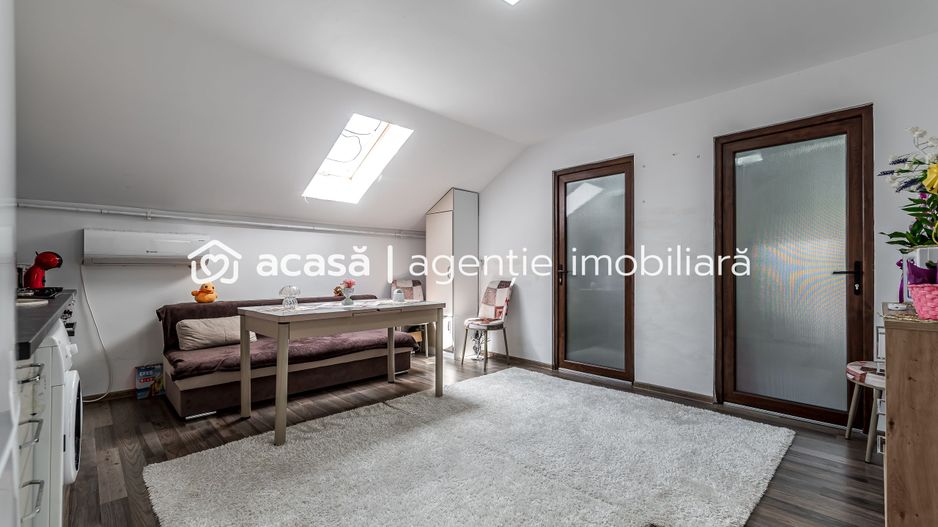 Mansardă cu 2 dormitoare și loc de parcare - 0% COMISION - Poză 4