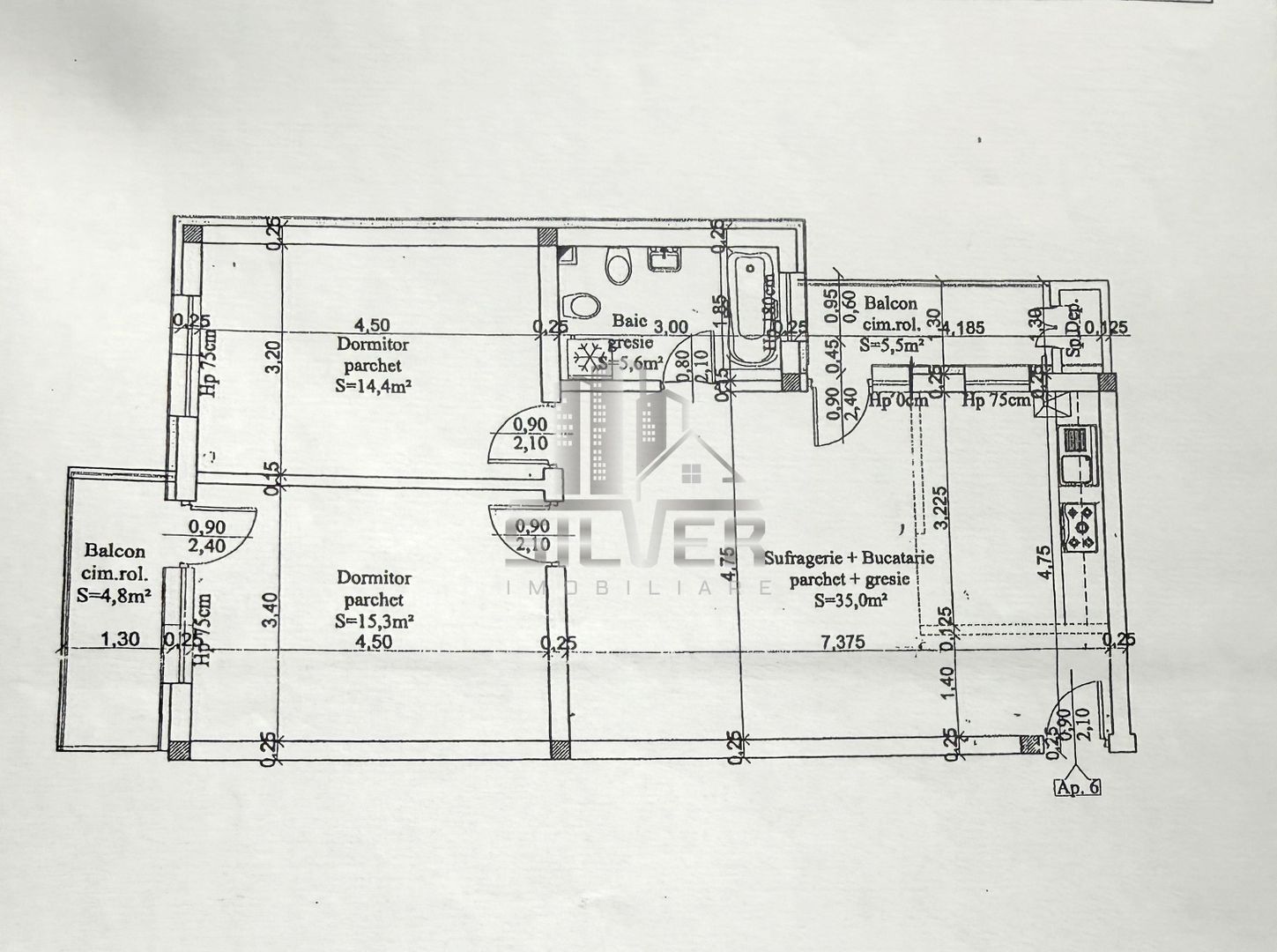 Apartament cu 3 camere/70mp/parcare/zona Somesului. - Poză 2
