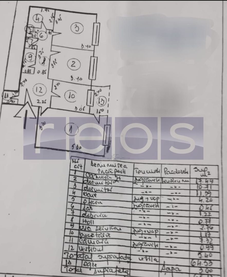 VANZARE 3 CAMERE  DECOMANDAT DRISTOR - Poză 1