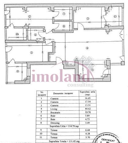Inchiriere - apartament - 4 camere - Floreasca - Compozitori - Schiță 21