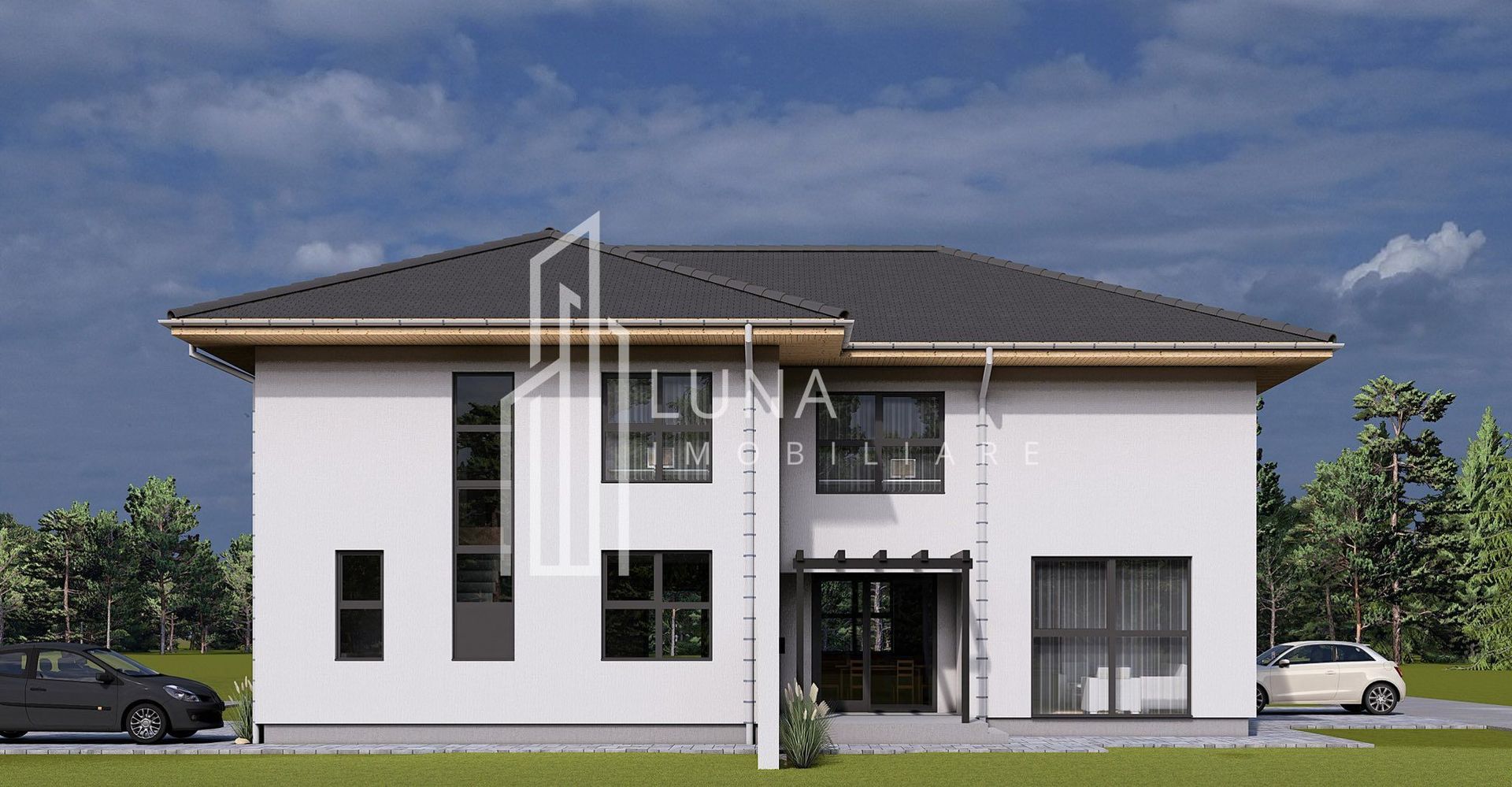 Case cuplate, P+E, 120 mp, teren 465-669 mp, predare 2026, Livezeni - Poză 1