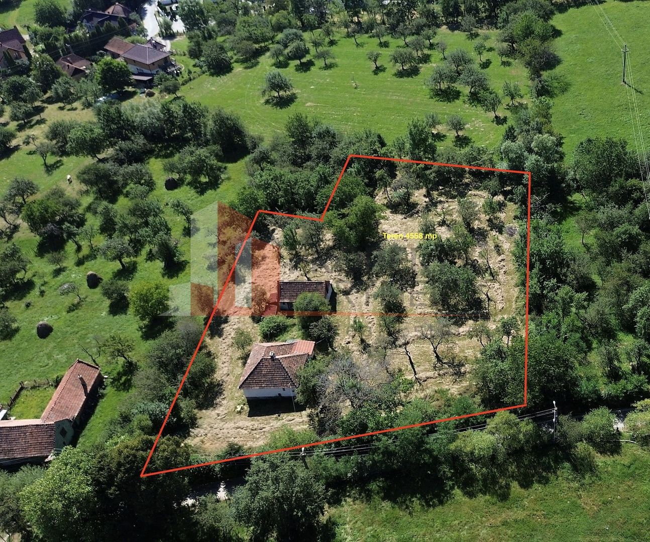 Teren 4558 mp cu casă tradițională, Sohodol, Bran - Poză 1
