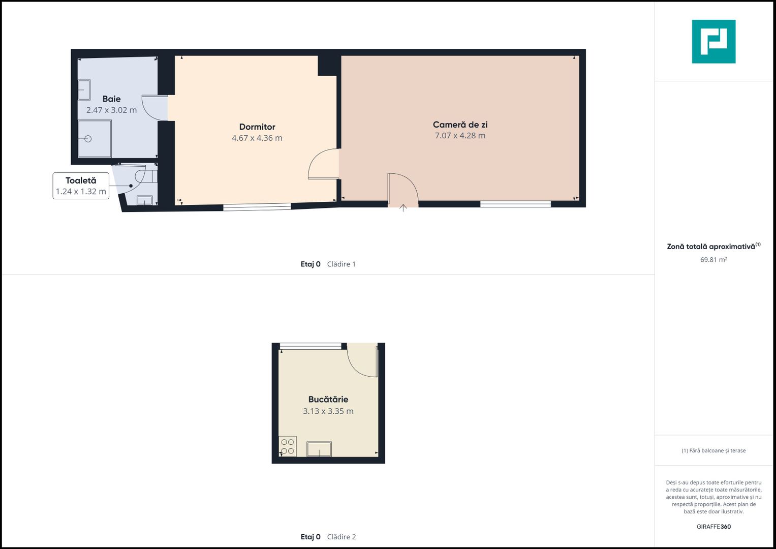 Apartament cu 2 camere la curte comună, Pârneava - Poză 5