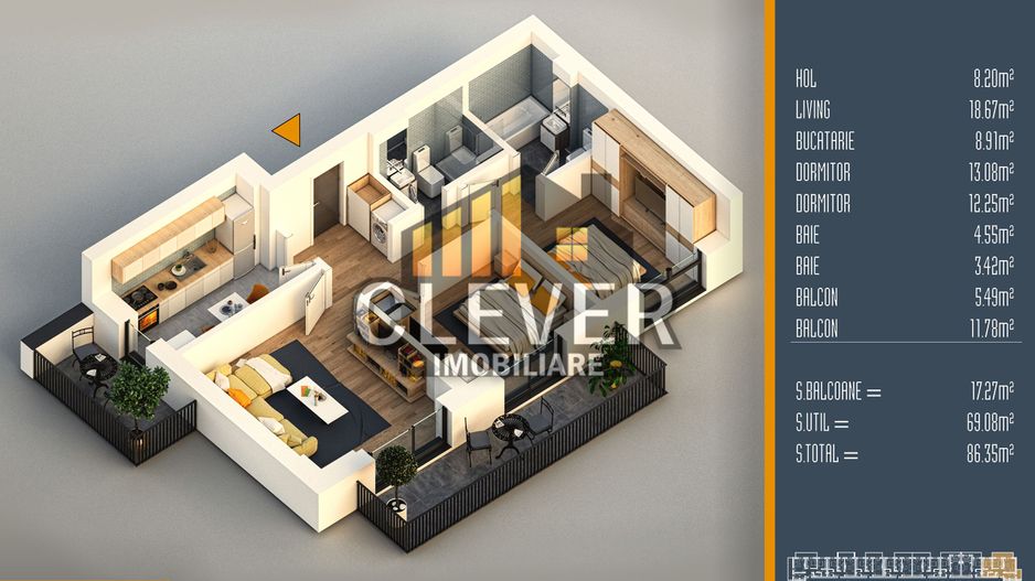 Apartament 3 Camere Decomandate Theodor Pallady Metrou Teclu - Poză 1