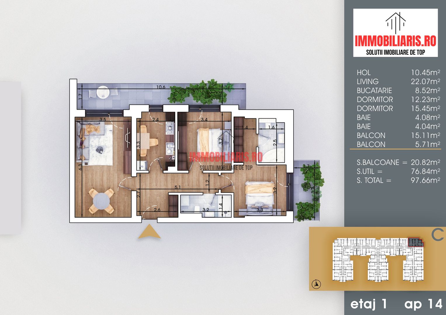 Nicolae Teclu - Metrou și STB 7 minute - Birou de Vânzări - Schiță 2