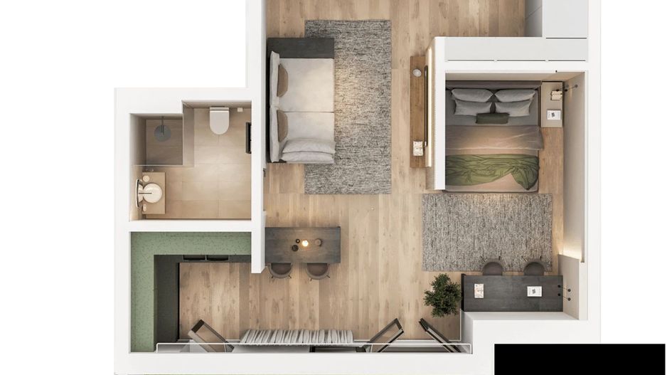 STUDIO DUBLU | CU GRADINA | LANGA PARCUL TEI - Poză 8