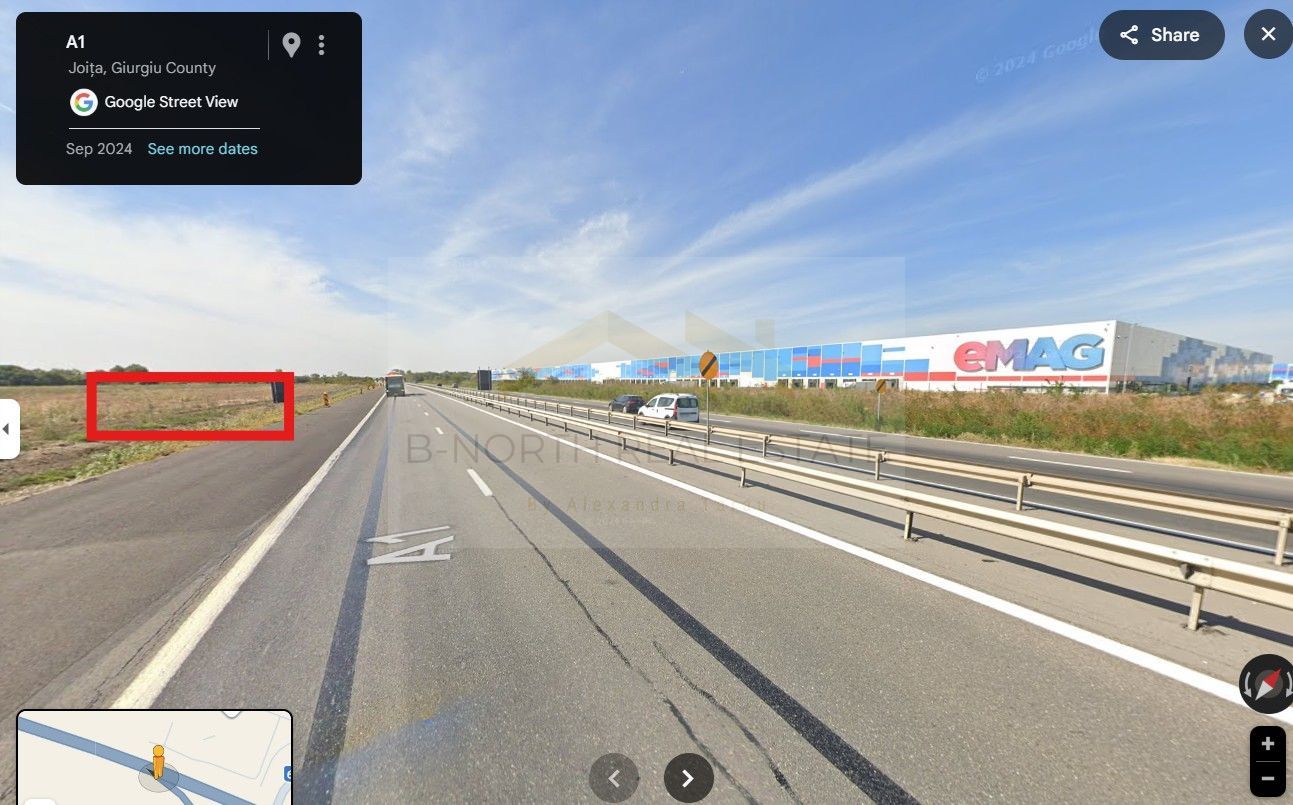 Teren intravilan 1 ha – Ciorogârla, deschidere directă la A1, viz-a-vis de eMAG - Poză 1