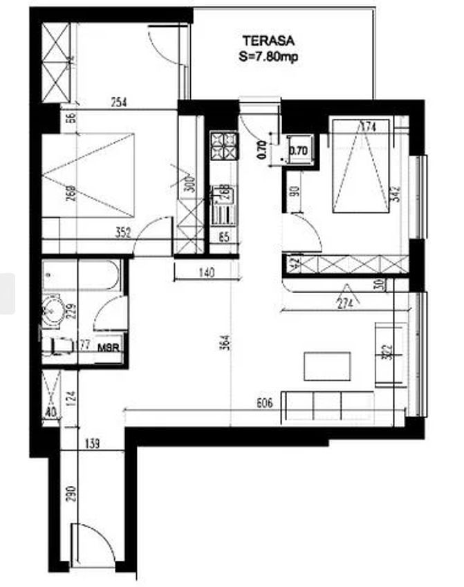 3 CAMERE || LOC DE PARCARE || HERASTRAU - Schiță 20