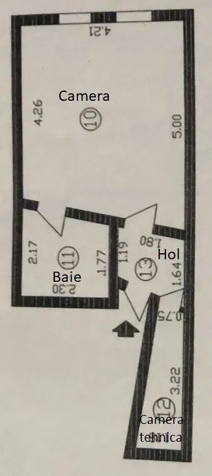 Închiriez garsonieră, Unirii, individuală, centrală proprie - Poză 8