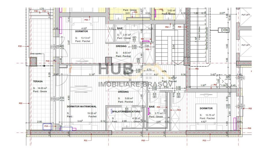 Penthouse pe 2 nivele zona Racadau | 158mp + terasa 30mp - Poză 13
