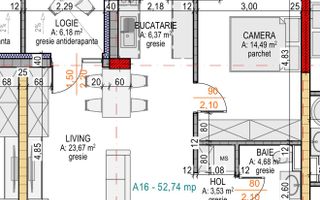 0% comision | Apartament 2 camere | 52,74mp | zona Terra Gardens - Poză 3
