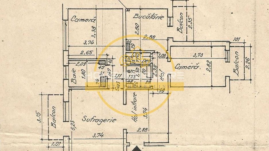 Apartament 3 camere / 82 mp / Etaj 1 / Bloc 1989 / Zimbru Tigarete - Poză 8
