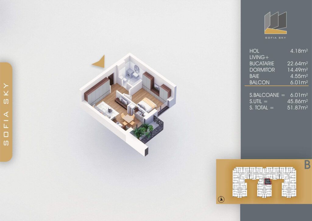 Apartament 2 camere Pallady,Sector 3, Metrou Teclu 8 min,Stoc limitat - Poză 4