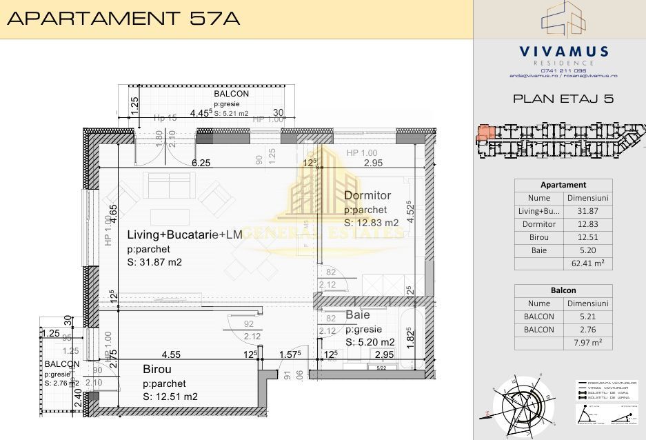 Apartament spre vanzare 3 camere, Coresi, Brasov - Poză 2