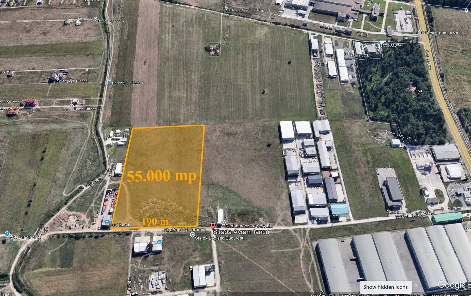 Teren logistic - Otopeni - Str. Avram Iancu - Parcelabil - Poză 1