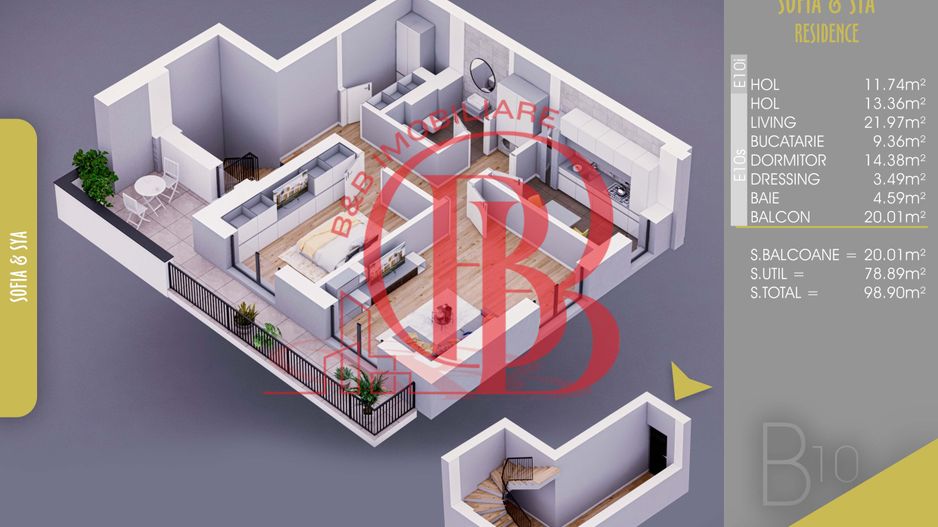 Duplex 2 camere Finalizat cu acte  Parcare Bonus- 10 min Metrou Nicolae Teclu - Schiță 8