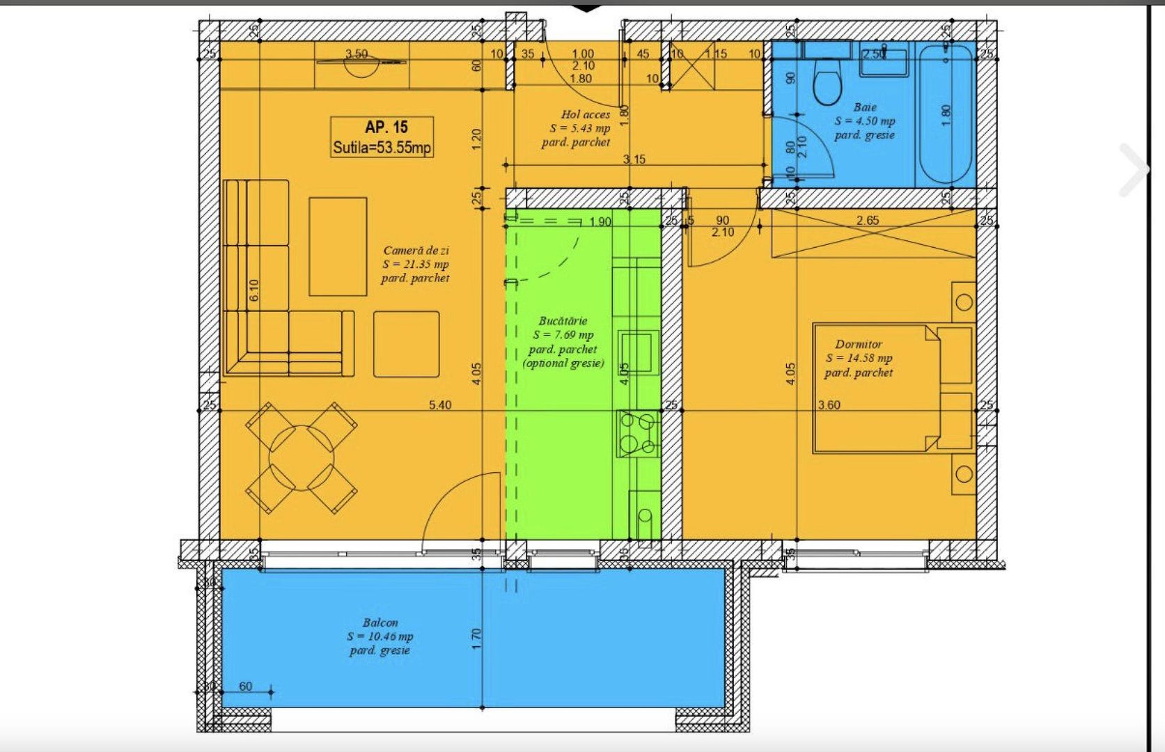 Apartament 2 camere bloc nou 2024 - Poză 2