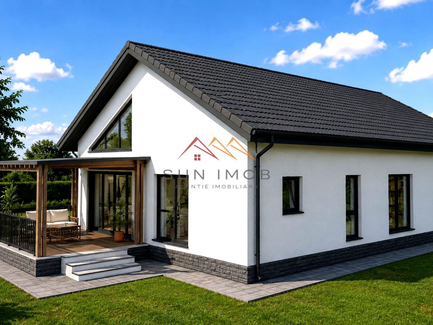 CASĂ NOUĂ P+M DE VÂNZARE | CORNU DE JOS | TEREN 1.242 MP - Poză 2