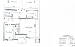 3 camere decomandat-73MP- Centrala Termica-Aer Conditionat-Mcdonalds - Schiță 11