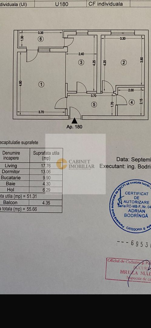 2 Camere - 51MP | Decomandat | Creditabil | 21 Residence Politehnica - Schiță 8