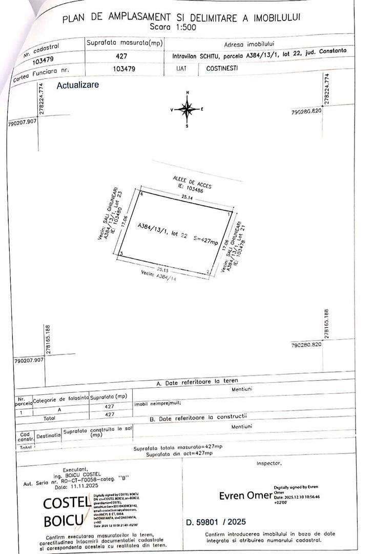 Teren intravilan– Costinesti, zonă în dezvoltare, ideal investitie - Poză 4