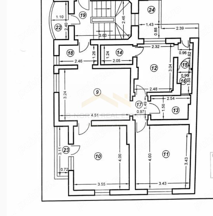 Apartament 3 camere de închiriat | Vilă interbelică | Metrou Eroii Revoluției - Poză 9
