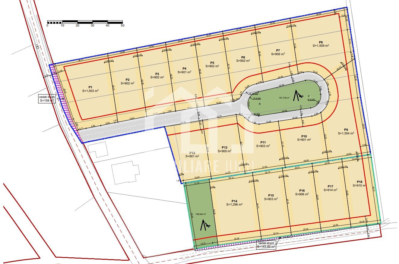Teren intravilan construcție casă individuală 902 mp - Jucu de Sus - Poză 3