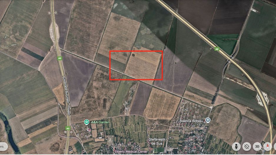 Teren intravilan agricol A0 | Ilfov | Stefanestii de Jos - Poză 1