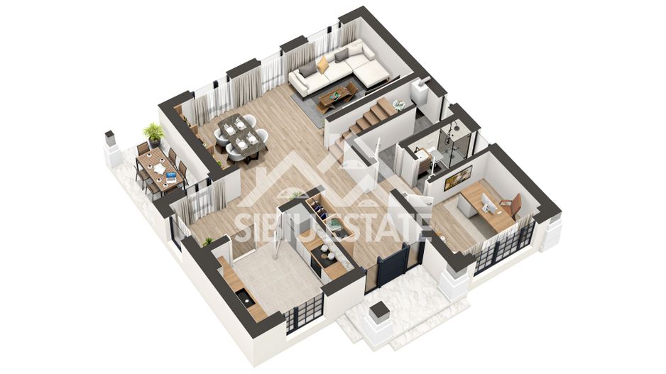 Vila de lux Selimbar proiect Beverly Hills by Casian's Residence - Schiță 6