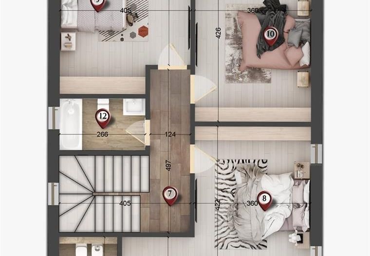 Vila individuala 4 camere | Tunari | Sistem Energetic Centralizat - Poză 15