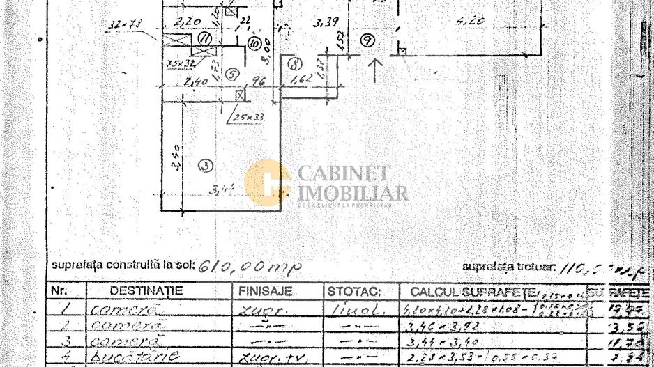 3 Camere - 78MP | Decomandat | 3/4 | 2 Bai | M Lujer - 10 minute - Schiță 16