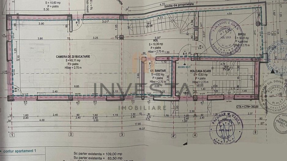 Imobil 7 camere zona Hasdeu -SemiCentral | Curte proprie si acces auto - Poză 5