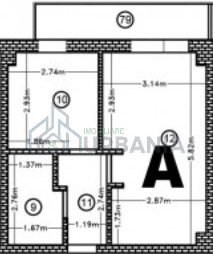 Apartament open space de inchiriat, Complex Rezidential Bucium Confort, Iasi - Poză 7