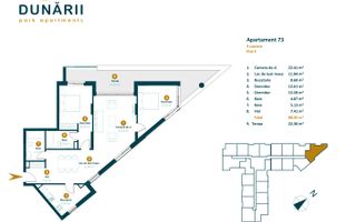Apartament cu CF 3 camere recompartimentate in 4 camere langa viitorul Parc Est - Poză 2