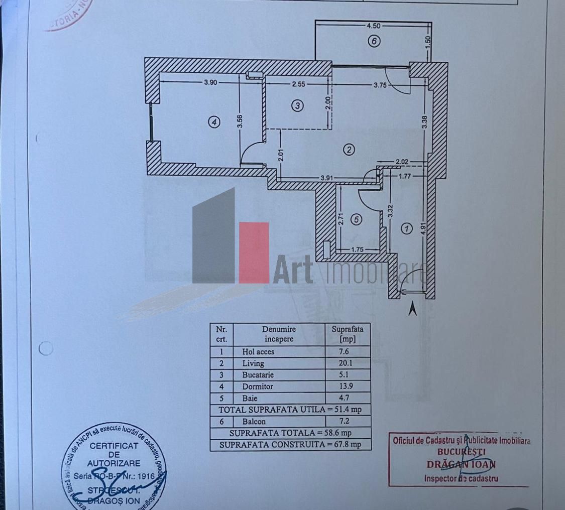 Apartament 2 camere ONE Cotroceni !!!!!!! - Schiță 17