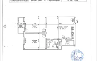 Apartament Modern De Vanzare | 2 Dormitoare | Parcare | Balcon x 2 | Etaj 2/3 - Poză 17