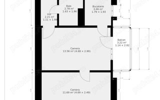 COMISION 0% | Apartament 3 camere | Sagului | 42 mp utili | Etaj 4/4 - Poză 9