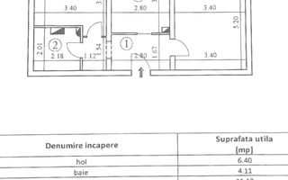 2 Camere-Decomandat- Mobilat-Utilat-Tractorul-Disponibil Imediat - Schiță 7