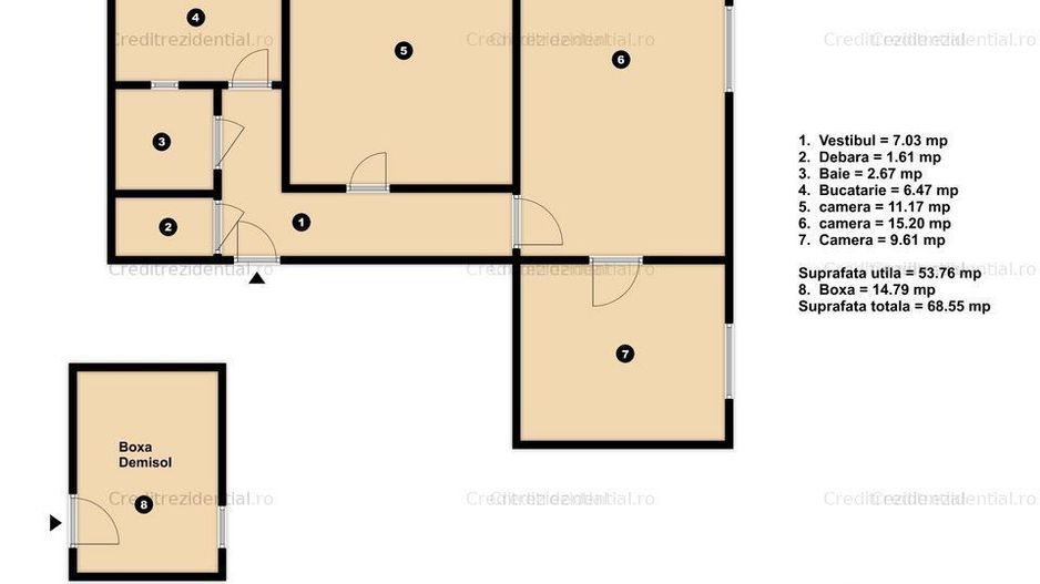 3 camere cu boxa - comision zero - Poză 1