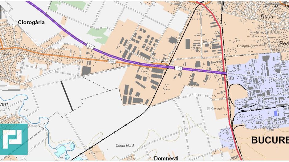 Teren de vanzare 28100 mp în Ciorogarla, Ilfov - Poză 1