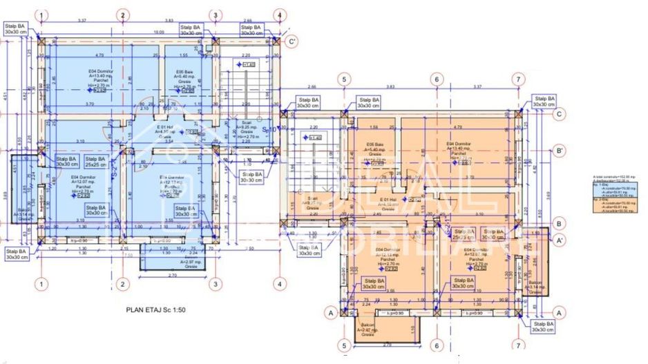 Casa cu 5 camere si vedere panoramica, in Cisnadie - Schiță 16