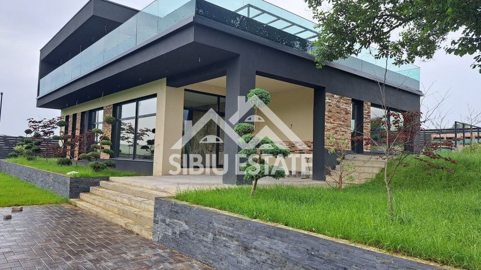 Casa Sibiu Cisnadioara, garaj, piscina, terase panoramice - Poză 27