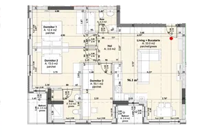 Apartament 4 camere,INTABULAT, LA CHEIE, Sibiu - Schiță 11