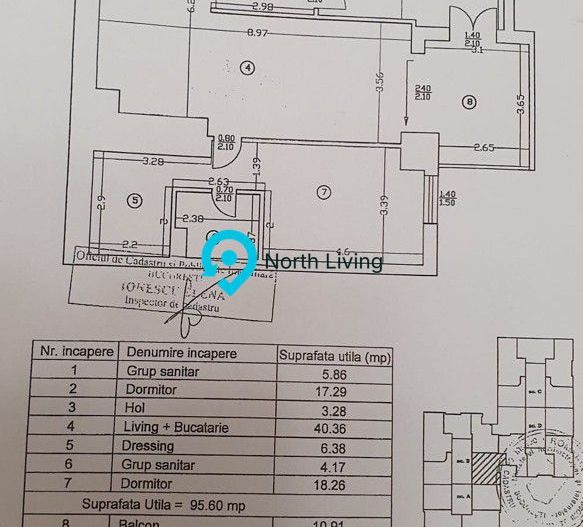 Vand apartament 3 camere upground residance - Poză 15