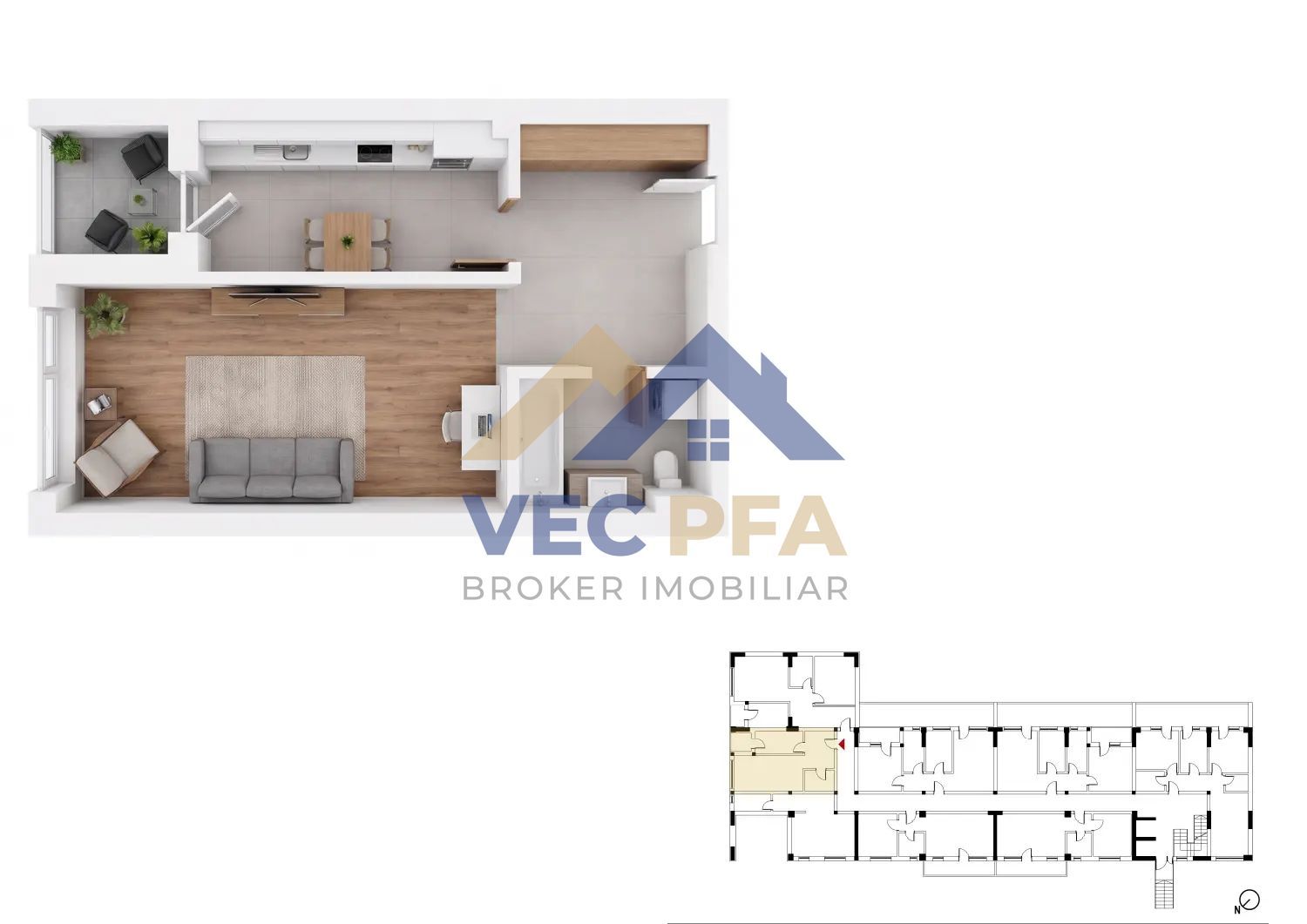 DISCOUNT 3-5% Garsoniere  41-44mp | Finisaje la Alegere | Comision 0% - Poză 3