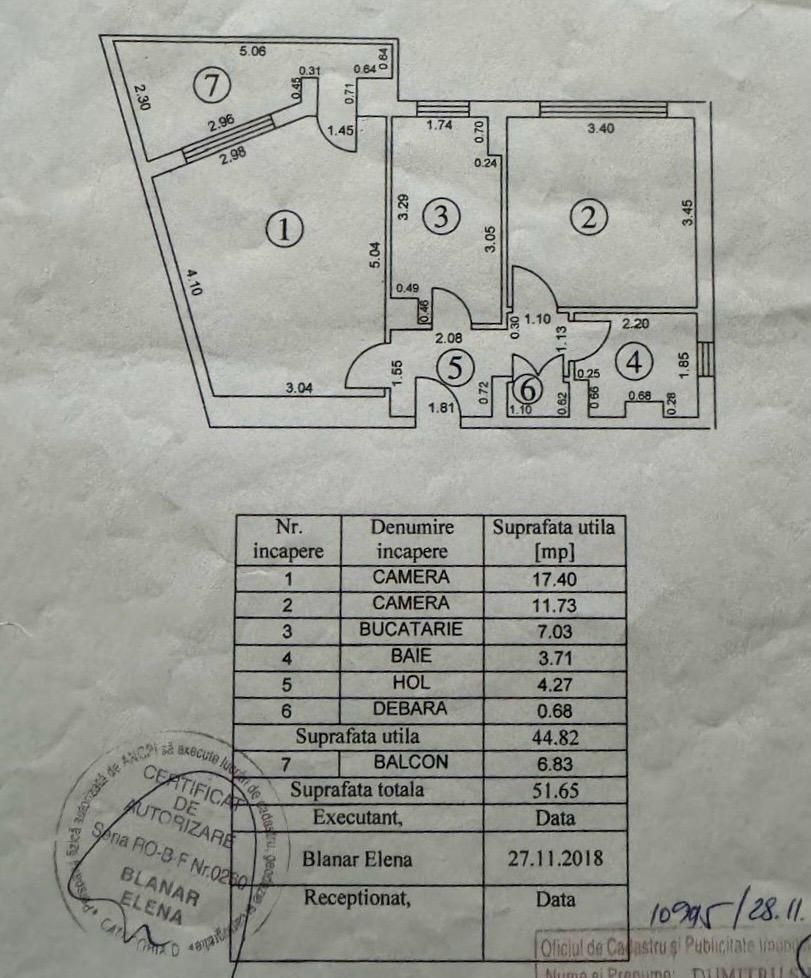 Apartament 2 camere, decomandat, etaj 1, Mazepa 2 - Poză 12