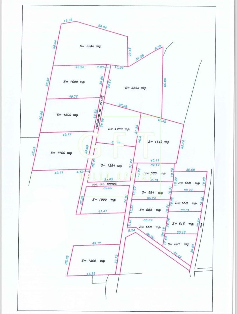 16 Parcele de teren intre 550 mp si 2248 mp-Zona Centura - Poză 4