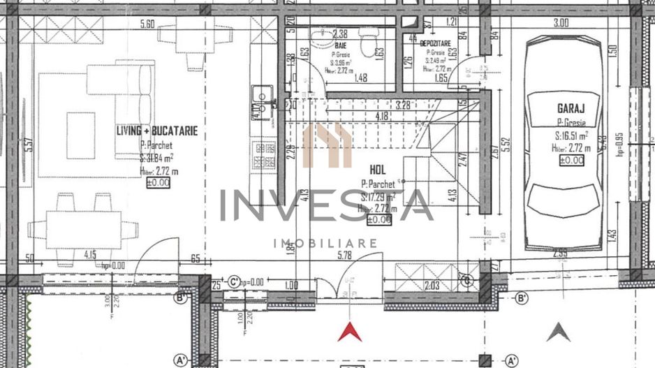 Duplex  144 mp utili, teren in proprietate 260 mp! Predare decembrie! - Schiță 2