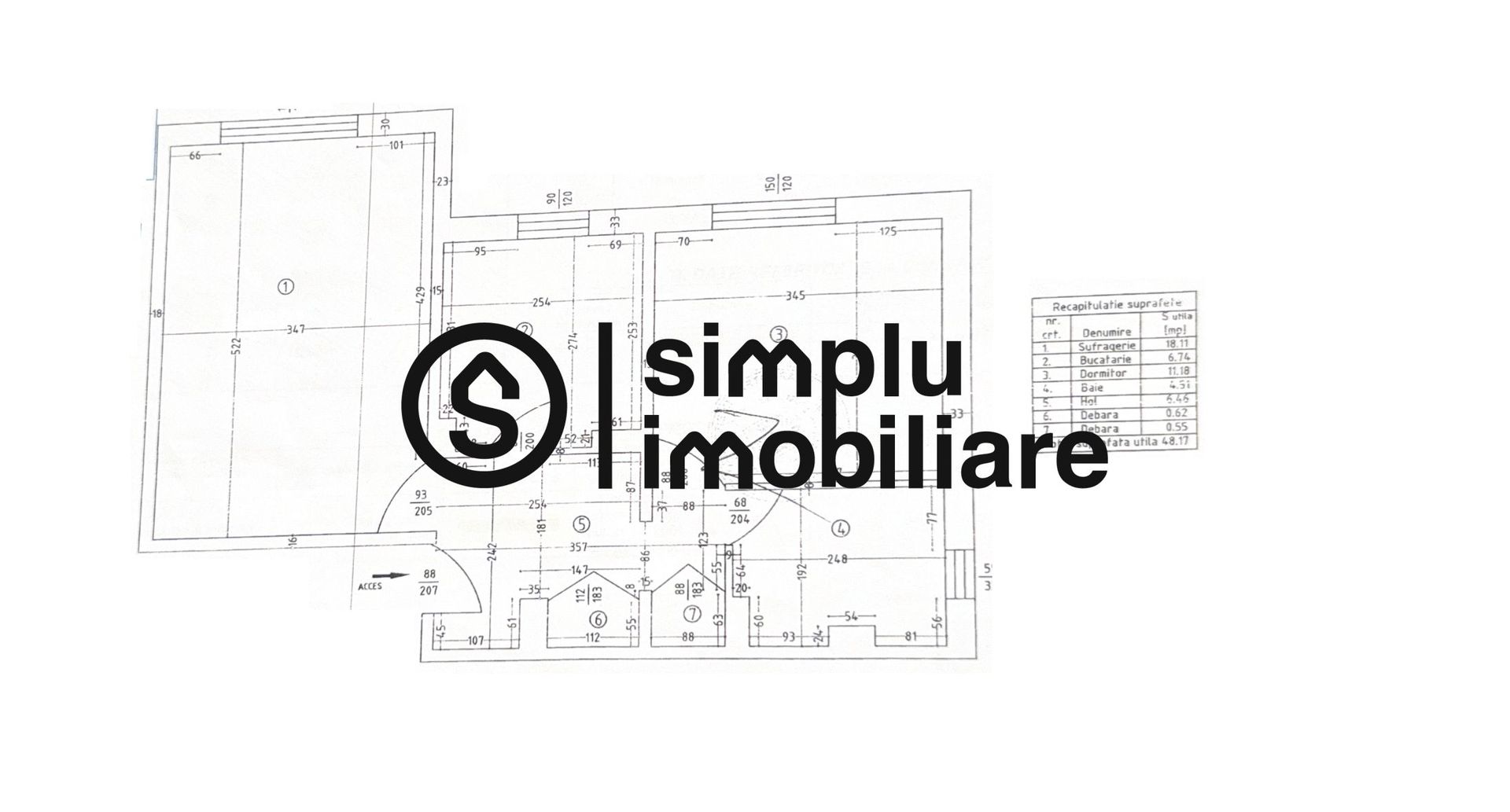 Apartament 2 camere Bazda lui Novac P/4 - Schiță 9