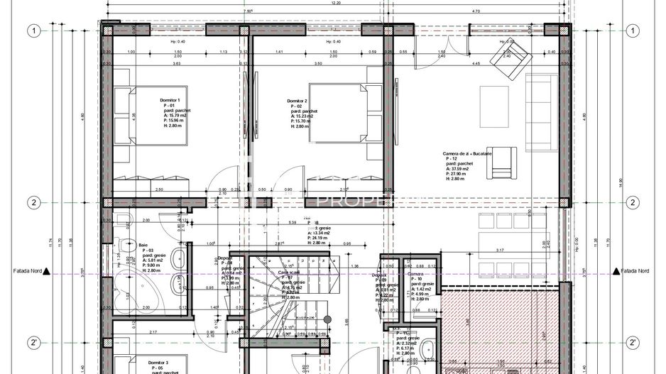 Casă individuală 120 mp utili | Teren 600 mp | Pompă de căldură | Șura Mică - Schiță 11